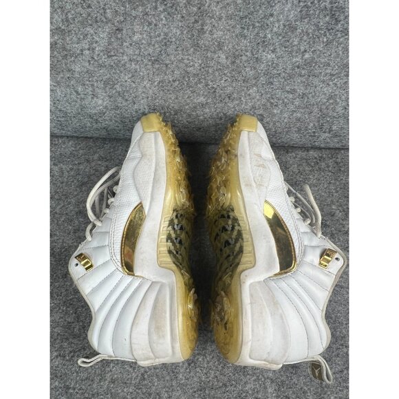 Nike Air Jordan 12 Golf Masters Shoe Men\'s 6.5 White Metallic‎ Gold DM0106-117 main image 7